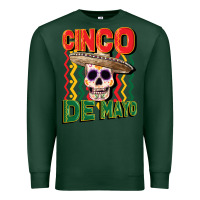 Sports Green cinco de mayo with skull Premium Sweatshirt - CowGirlArtShop