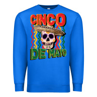 True Royal cinco de mayo with skull Premium Sweatshirt - CowGirlArtShop