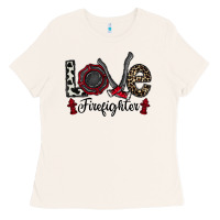 Bone love firefighter Ladies Tee - CowhideDigitalArt