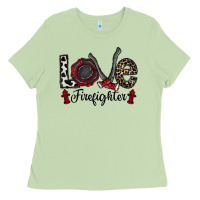 Matcha love firefighter Ladies Tee - CowhideDigitalArt
