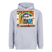 Heather Grey pride mom Heavyweight Hoodie - TumblerDesignByShophia