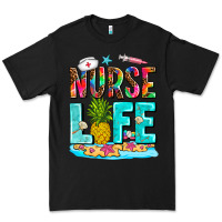Black nurse life summer Premium Tee - AdoDesignShop