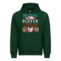 Forest Green My Favorite Player Calls Me Mom Urban Hoodie - BundleAndBundleShop