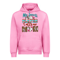 Fuchsia Pink My Favorite Player Calls Me Mom Urban Hoodie - BundleAndBundleShop