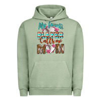 Pigment Oil Green My Favorite Player Calls Me Mom Urban Hoodie - BundleAndBundleShop