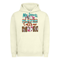 Pigment Pistachio My Favorite Player Calls Me Mom Urban Hoodie - BundleAndBundleShop