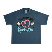 Midnight Navy educational rockstar Urban Heavy Tee - MaliasSmallBusiness