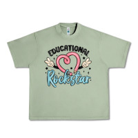 Oil Green educational rockstar Urban Heavy Tee - MaliasSmallBusiness