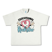 Pistachio educational rockstar Urban Heavy Tee - MaliasSmallBusiness