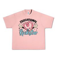 Salmon educational rockstar Urban Heavy Tee - MaliasSmallBusiness
