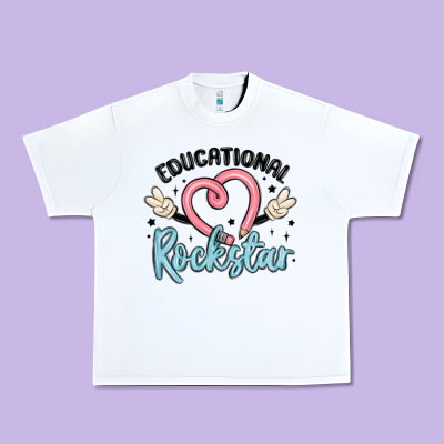 Educational Rockstar Urban Heavy Tee Designed By Maliassmallbusiness