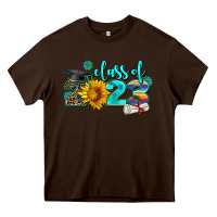 Chocolate Brown western sunflower class of 2023 Heavy Core Tee - AdoDesignShop