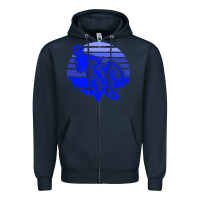 Navy Motorcross Zipper Hoodie - Bettercallsaul