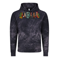 Cloud Black western christmas mama claus sunflowers and cactus Vintage Hoodie - Jasminsmagicworld
