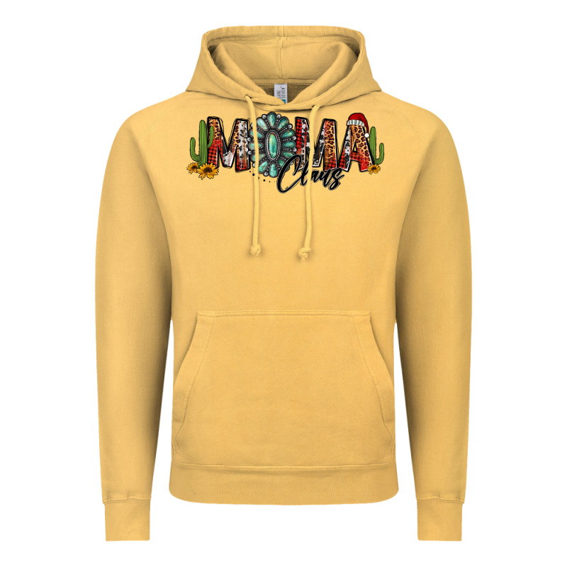 Western Christmas Mama Claus Sunflowers And Cactus Vintage Hoodie by Jasminsmagicworld | Teevron