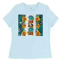 Baby Blue rodeo Ladies Tee - HRA Design Shop