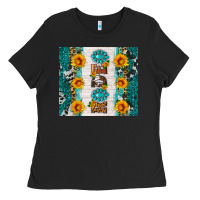 Black rodeo Ladies Tee - HRA Design Shop