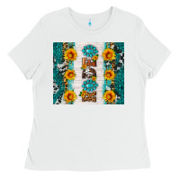 White rodeo Ladies Tee - HRA Design Shop