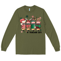 Army Green teacher christmas Long Sleeve Tee - MaliasSmallBusiness