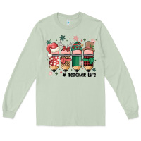 Matcha teacher christmas Long Sleeve Tee - MaliasSmallBusiness