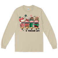 Mushroom teacher christmas Long Sleeve Tee - MaliasSmallBusiness