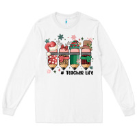 White teacher christmas Long Sleeve Tee - MaliasSmallBusiness