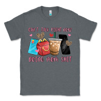 Charcoal Heather can't talk right now doing mom shit Classic Tee - MaliasSmallBusiness