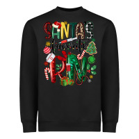Black santas favorite registered nurse Heavyweight Sweatshirt - MaliasSmallBusiness