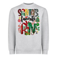 Santas Favorite Registered Nurse Heavyweight Sweatshirt | Teevron