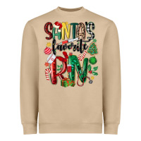 Mushroom santas favorite registered nurse Heavyweight Sweatshirt - MaliasSmallBusiness