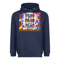 Navy pray on it pray over it pray through it Heavyweight Hoodie - TumblerDesignByShophia
