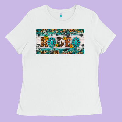 Rodeo License Plate Ladies Tee Designed By Hra Design Shop