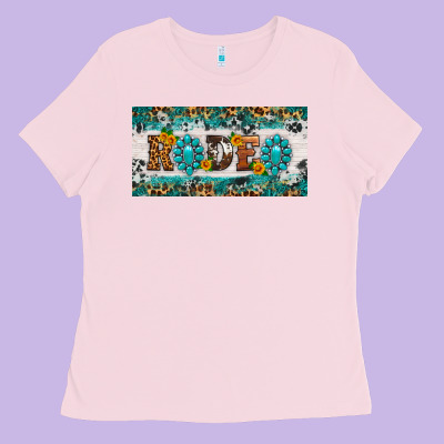 Rodeo License Plate Ladies Tee Designed By Hra Design Shop