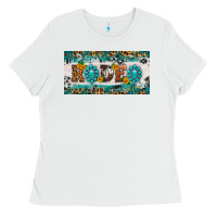 White rodeo license plate Ladies Tee - HRA Design Shop