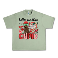 Oil Green better aim than cupid with dog and duck Urban Heavy Tee - MaliasSmallBusiness