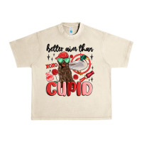 Better Aim Than Cupid With Dog And Duck Urban Heavy Tee | Teevron