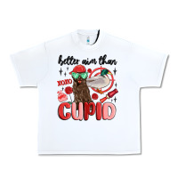 White better aim than cupid with dog and duck Urban Heavy Tee - MaliasSmallBusiness