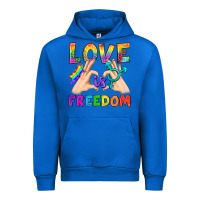 Cobalt Love Is Freedom Urban Hoodie - BundleAndBundleShop
