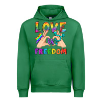 Emerald Love Is Freedom Urban Hoodie - BundleAndBundleShop