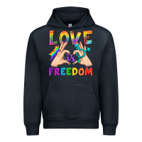 Navy Love Is Freedom Urban Hoodie - BundleAndBundleShop