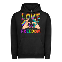 Pigment Black Love Is Freedom Urban Hoodie - BundleAndBundleShop