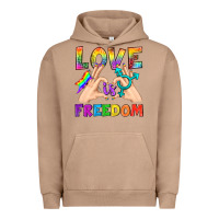 Pigment Burro Love Is Freedom Urban Hoodie - BundleAndBundleShop