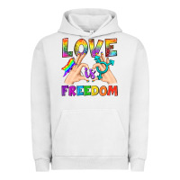 Pigment Lunar Rock Love Is Freedom Urban Hoodie - BundleAndBundleShop