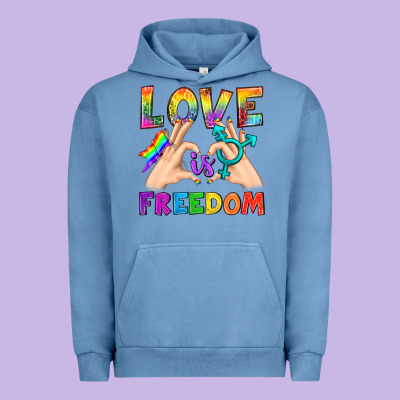 Love Is Freedom Urban Hoodie Designed By Bundleandbundleshop