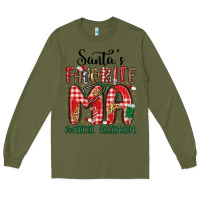 Army Green santa favorite medical assistant Long Sleeve Tee - MaliasSmallBusiness