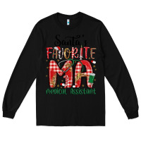 Black santa favorite medical assistant Long Sleeve Tee - MaliasSmallBusiness