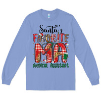 Colony Blue santa favorite medical assistant Long Sleeve Tee - MaliasSmallBusiness