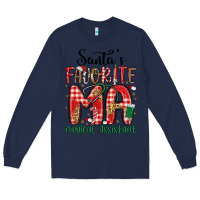 Navy santa favorite medical assistant Long Sleeve Tee - MaliasSmallBusiness