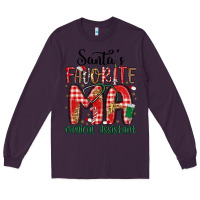 Plum santa favorite medical assistant Long Sleeve Tee - MaliasSmallBusiness