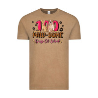 Vintage Coffee 100 paw some days of school Vintage Tee - MaliasSmallBusiness